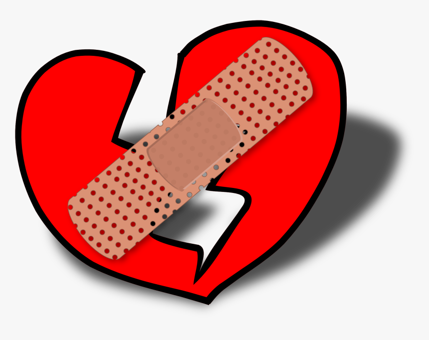 Corazon Parchado Png, Transparent Png, Free Download