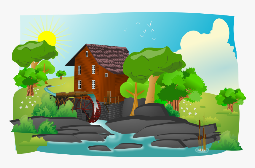 New Country House Clipart - Clipart Landscape, HD Png Download, Free Download