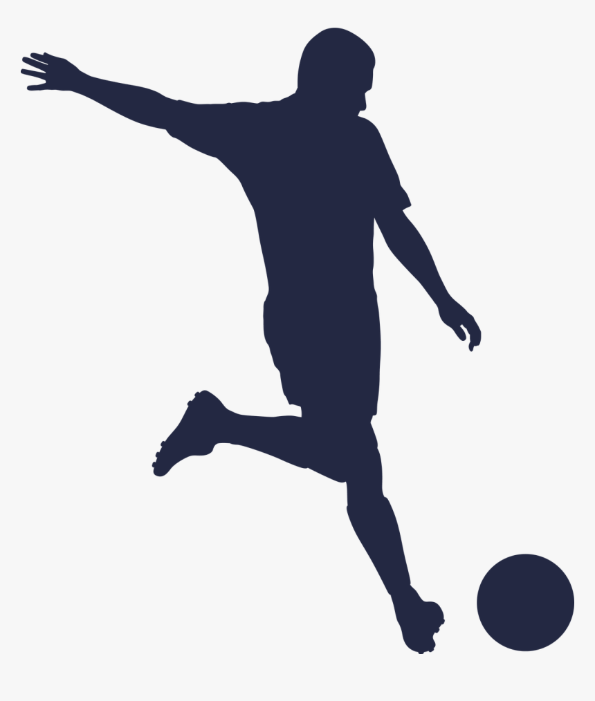 Girls Soccer Silhouette - Soccer Silhouette, HD Png Download, Free Download