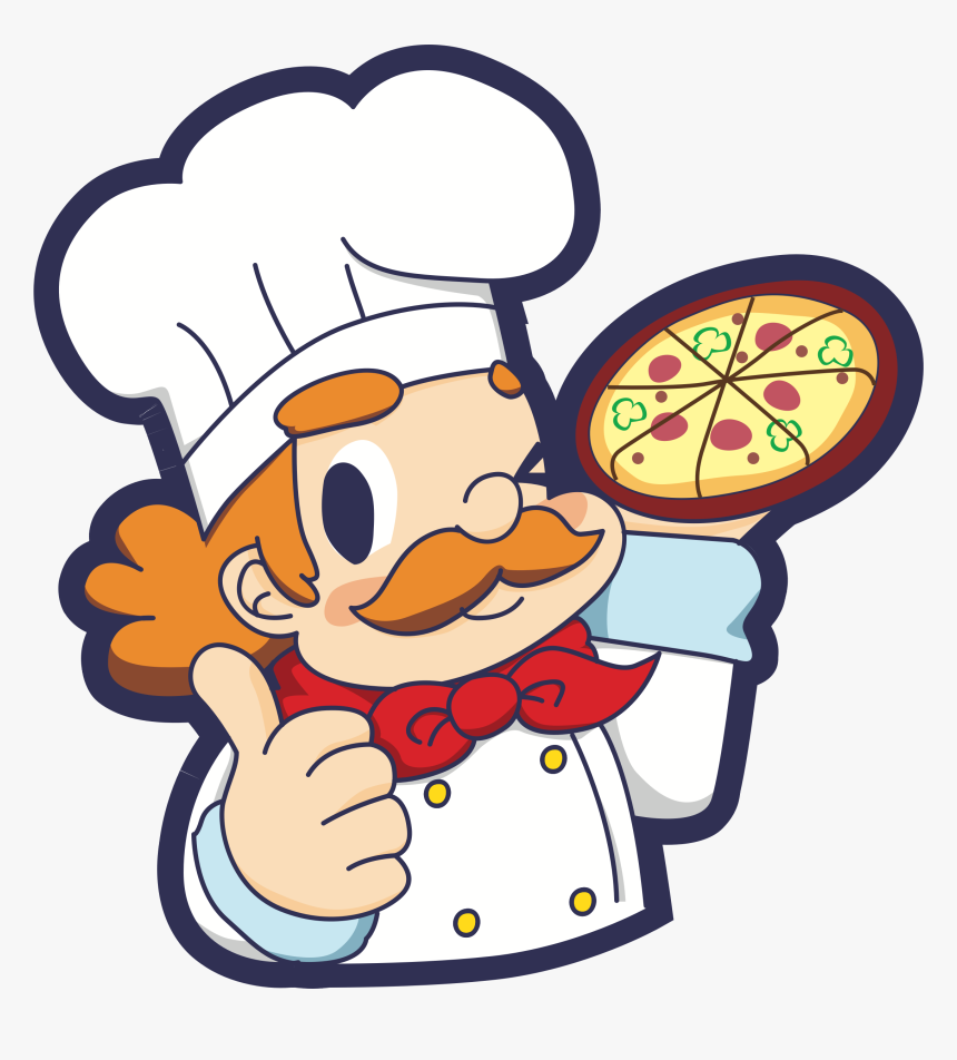 Sticker,cheek,cartoon - Chef Pizza Cartoon Png, Transparent Png, Free Download