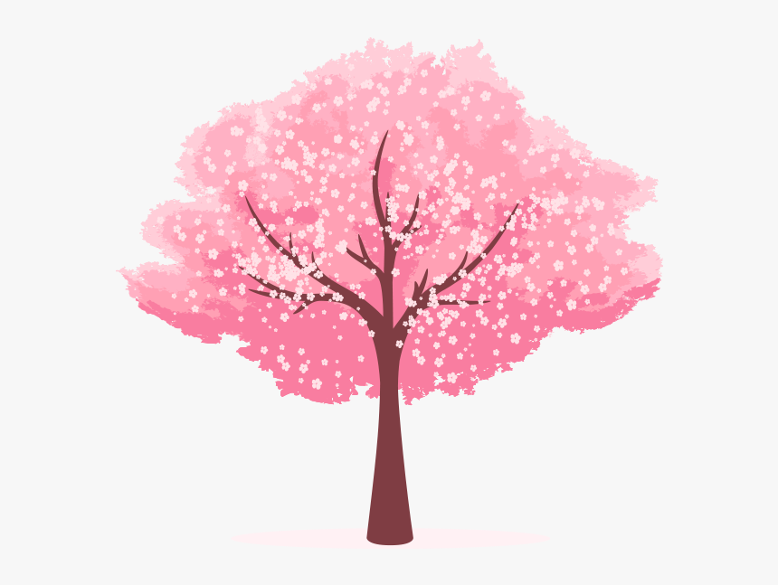 Cherry Blossom Clip Art - Animated Cherry Blossom Tree Png, Transparent Png, Free Download