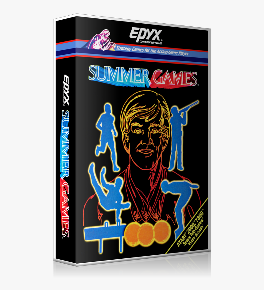 Summer Games Atari 2600 Game Cover To Fit A Ugc Style - Atari 2600 Summer Games, HD Png Download, Free Download