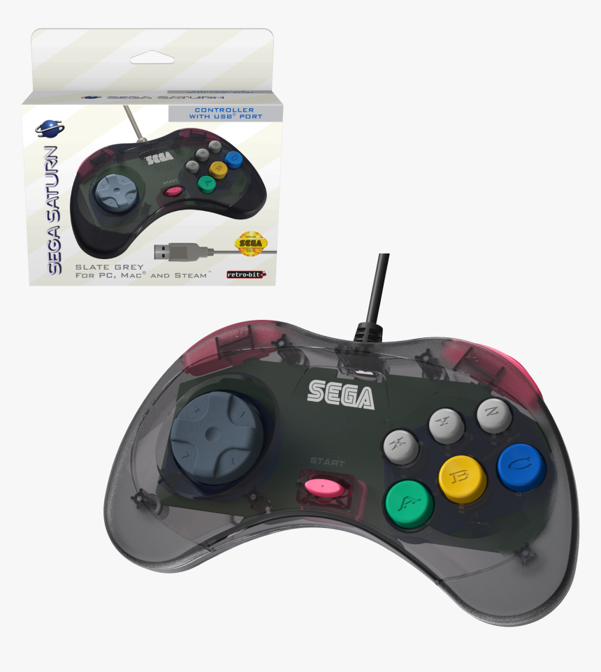 Rb Sga - Sega Saturn Controller Retro Bit, HD Png Download, Free Download