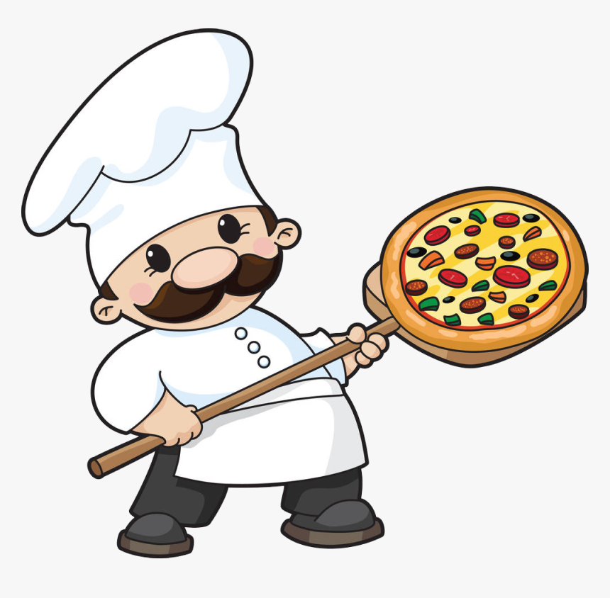 Cook Clipart Chef Italian - Pizza Chef Clipart, HD Png Download, Free Download