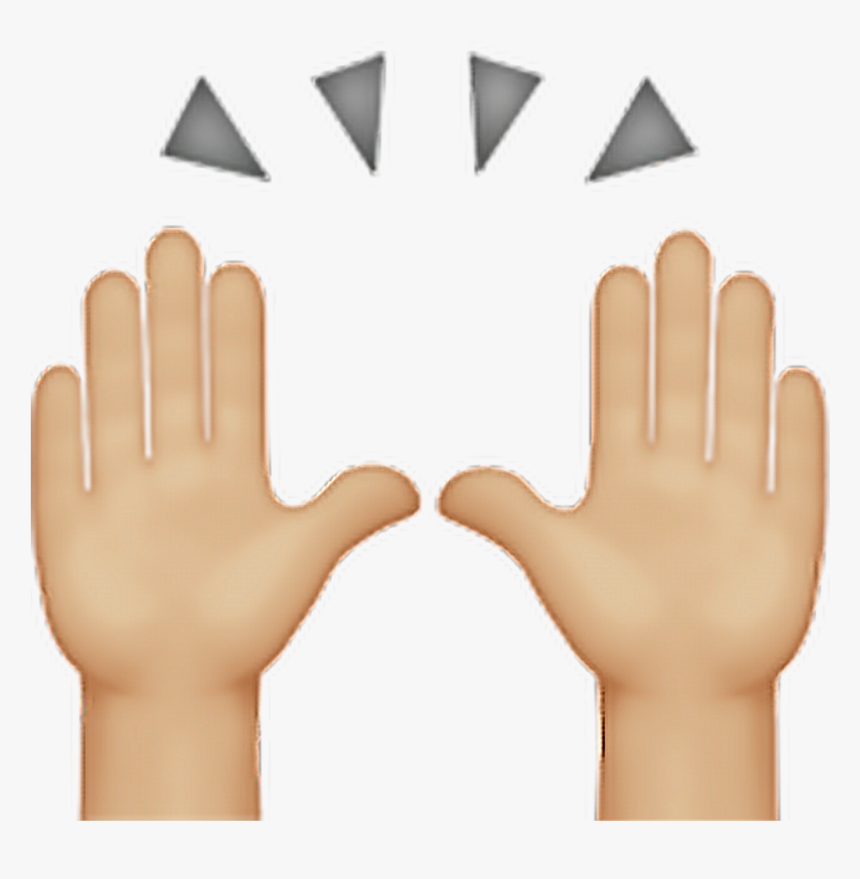 Brown Praise Hands Emoji , Png Download - Yellow High Five Emoji, Transparent Png, Free Download