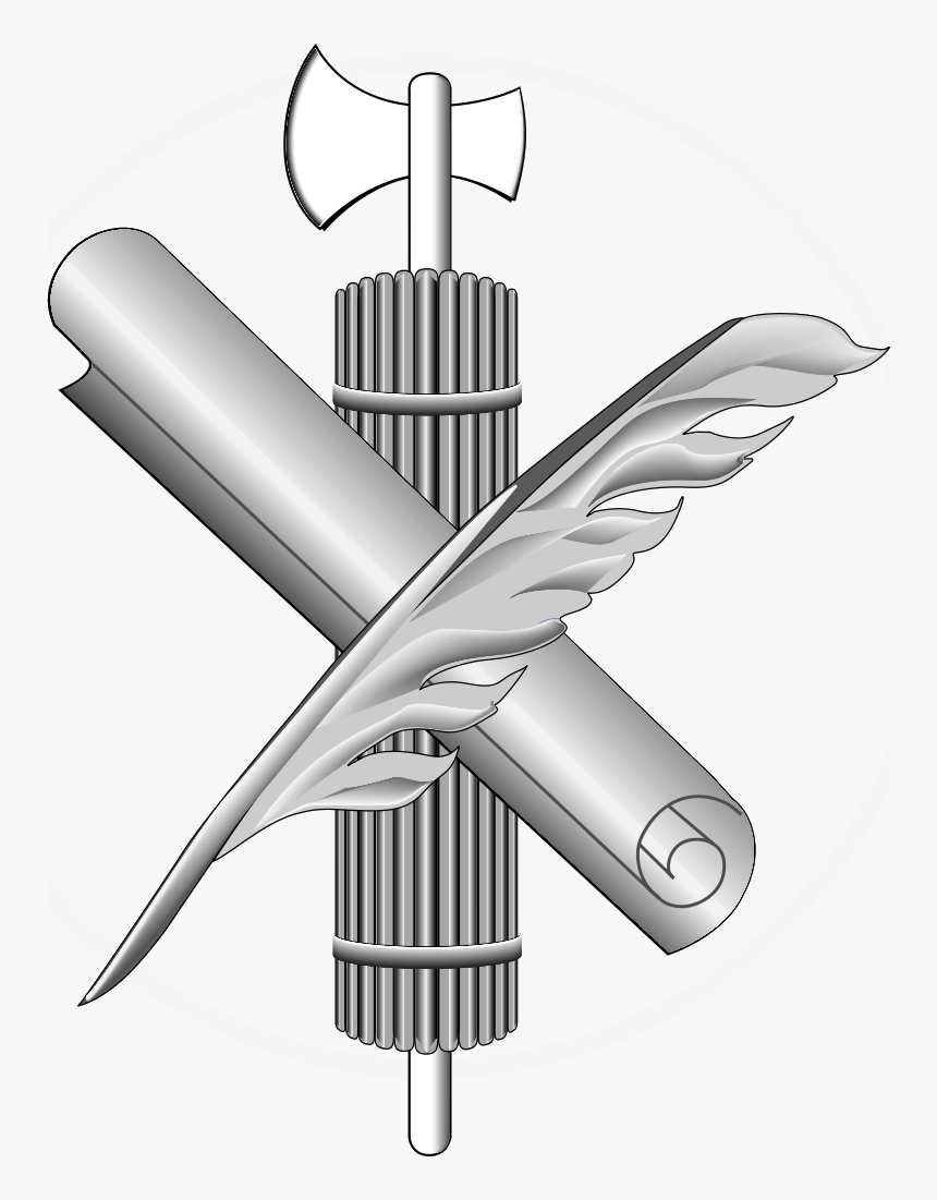 Fasces Scroll Quill - Administrative Office Of The Us Courts, HD Png Download, Free Download