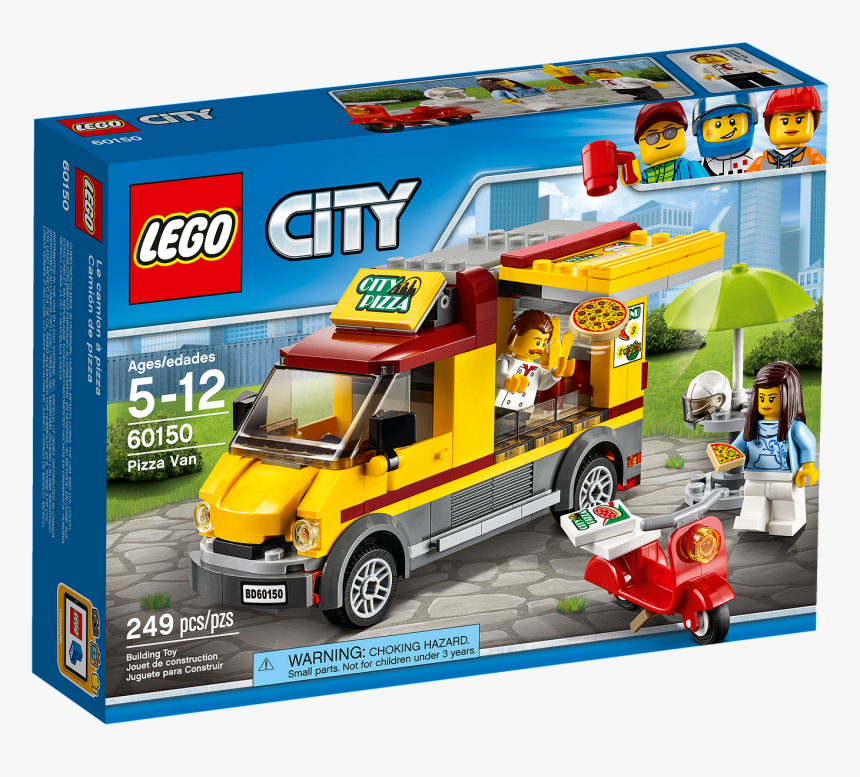 Lego Building Toys The Italian Pizza Chef Lego City - Lego City Pizza Van, HD Png Download, Free Download