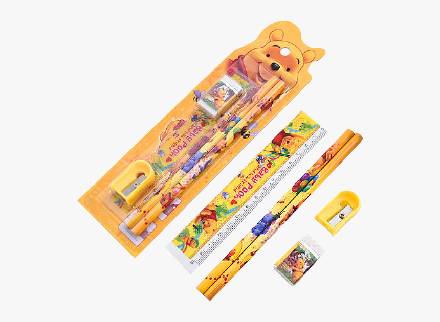 4 In 1 Kids Stationery Items Sharpener With Eraser - Winnie The Pooh (life Size Stand Up), HD Png Download, Free Download