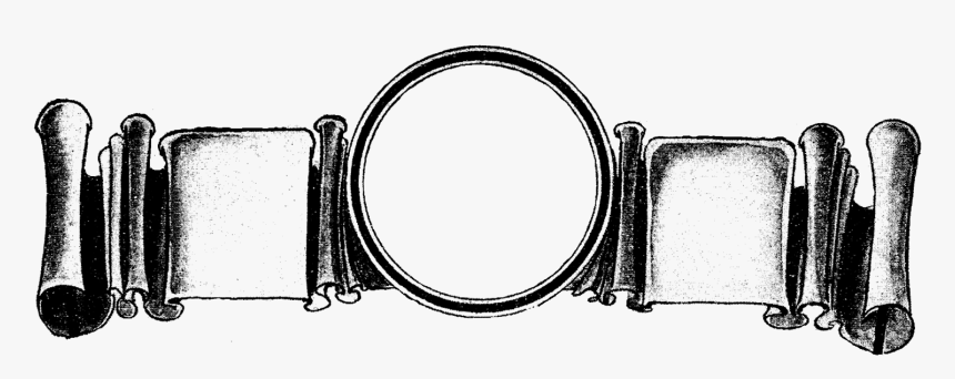 The Forth Digital Frame Has A Lovely Scroll Design - Circle, HD Png Download, Free Download