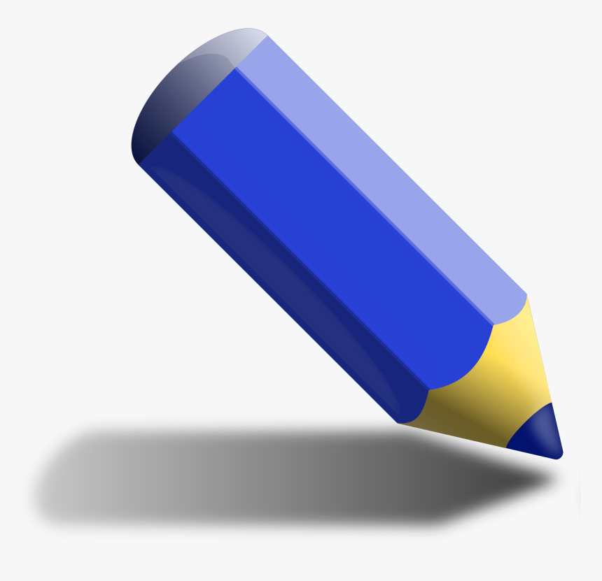 Blue Pencil Clipart, HD Png Download, Free Download