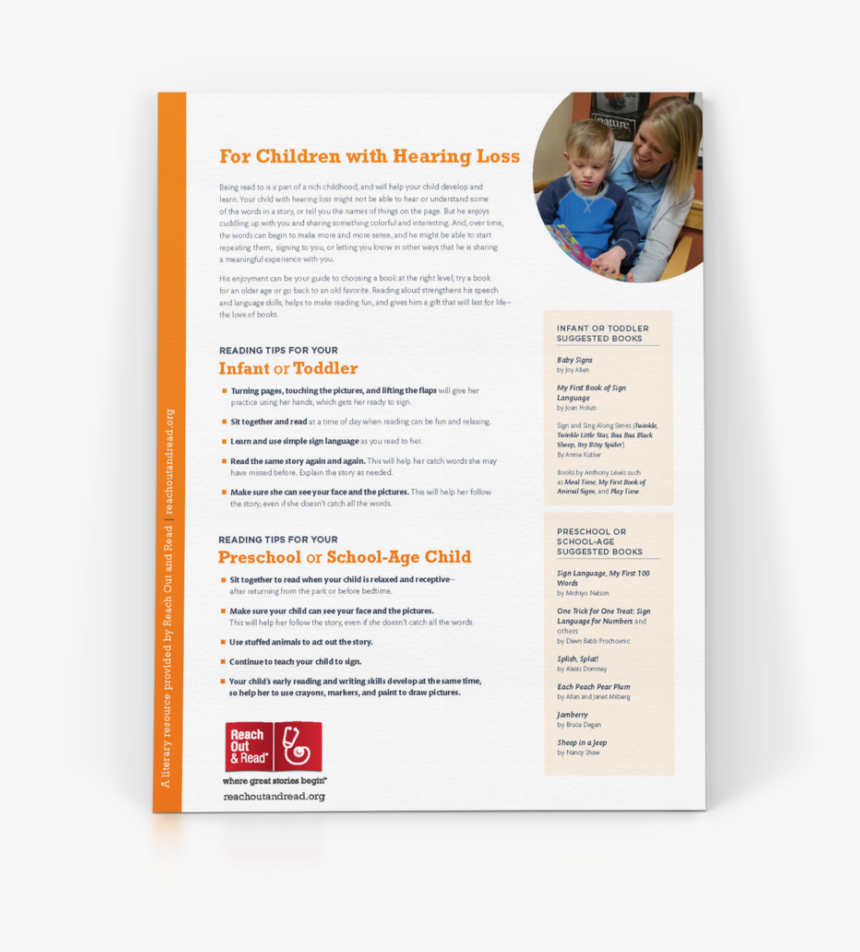 A Guide For Reading To The Children With Disabilities - Brochure, HD Png Download, Free Download