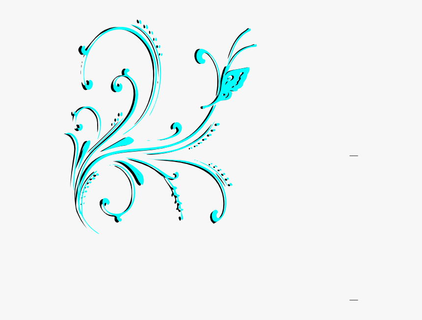 Turquoise Butterfly Transparent Background, HD Png Download, Free Download