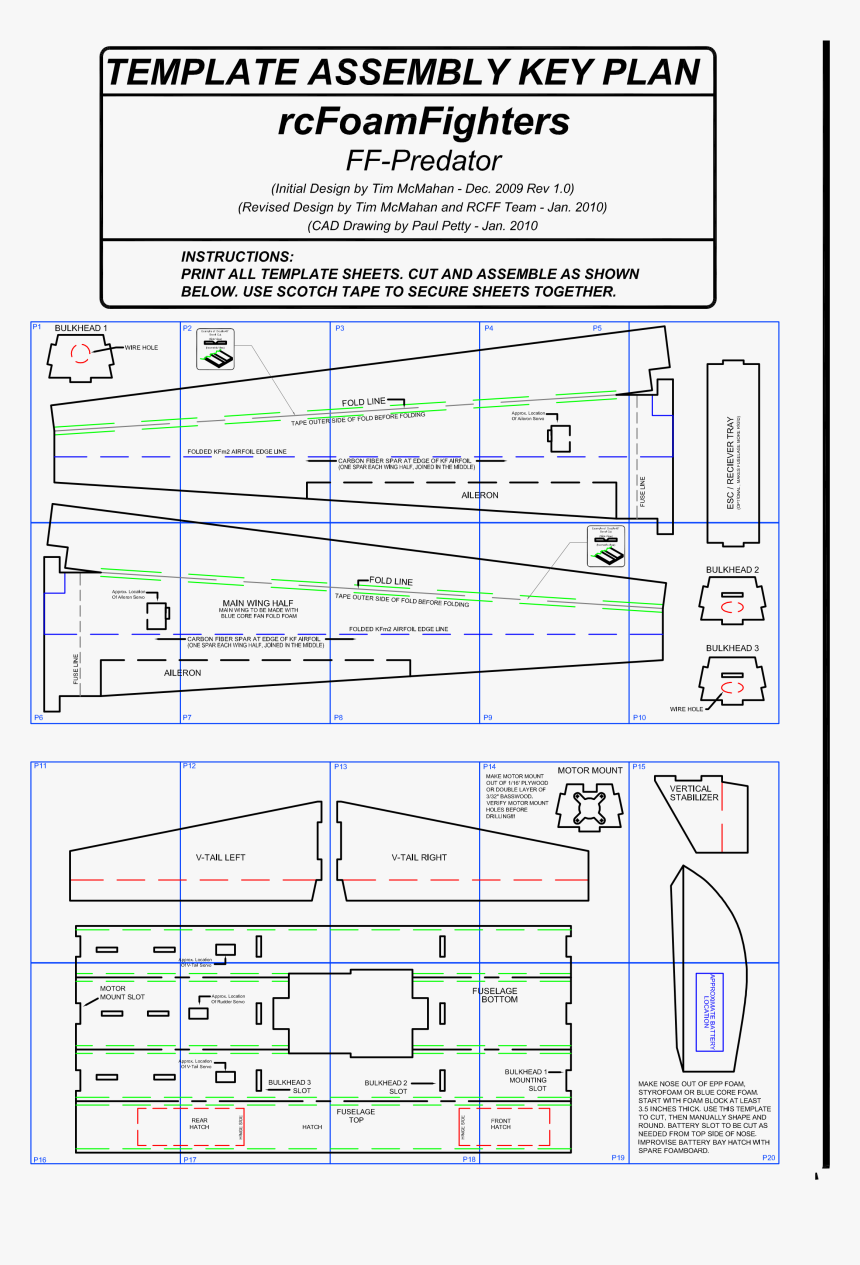 Rc Predator Plans - Rc Ff Predator, HD Png Download, Free Download