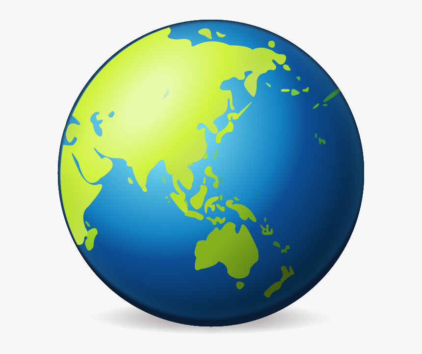 Download Earth Globe Asia Emoji Image In Png Emoji - Globe Emoji, Transparent Png, Free Download