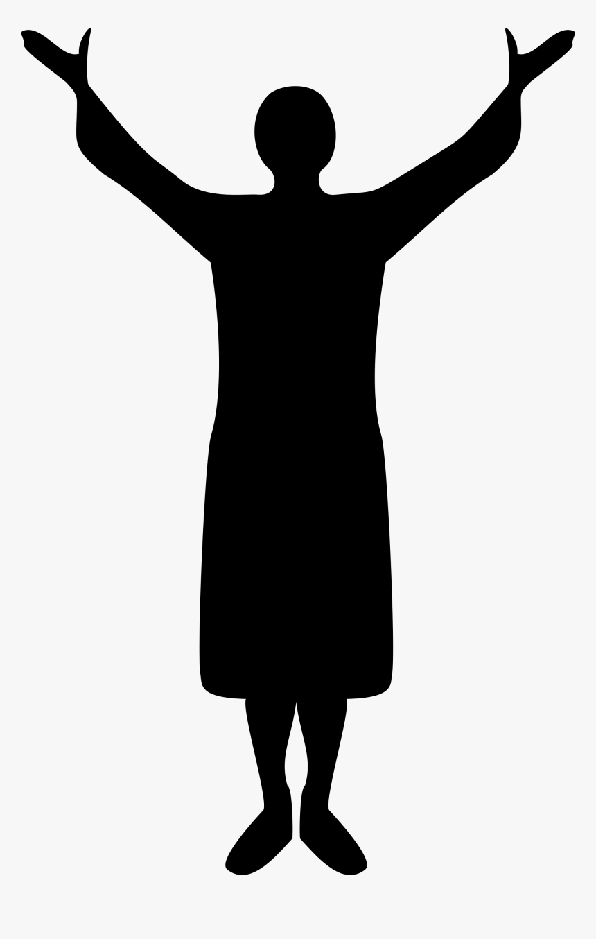 File - Praise - Svg - Praising Silhouette Png, Transparent Png, Free Download