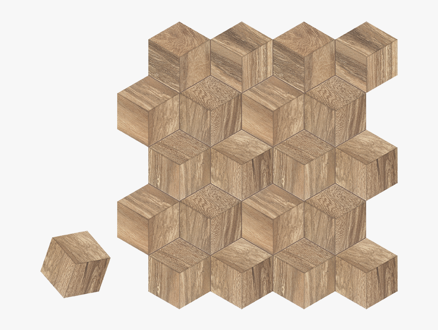 Hexagonal Floor Tile - Hexagon Tiles Ceramic Wood, HD Png Download, Free Download