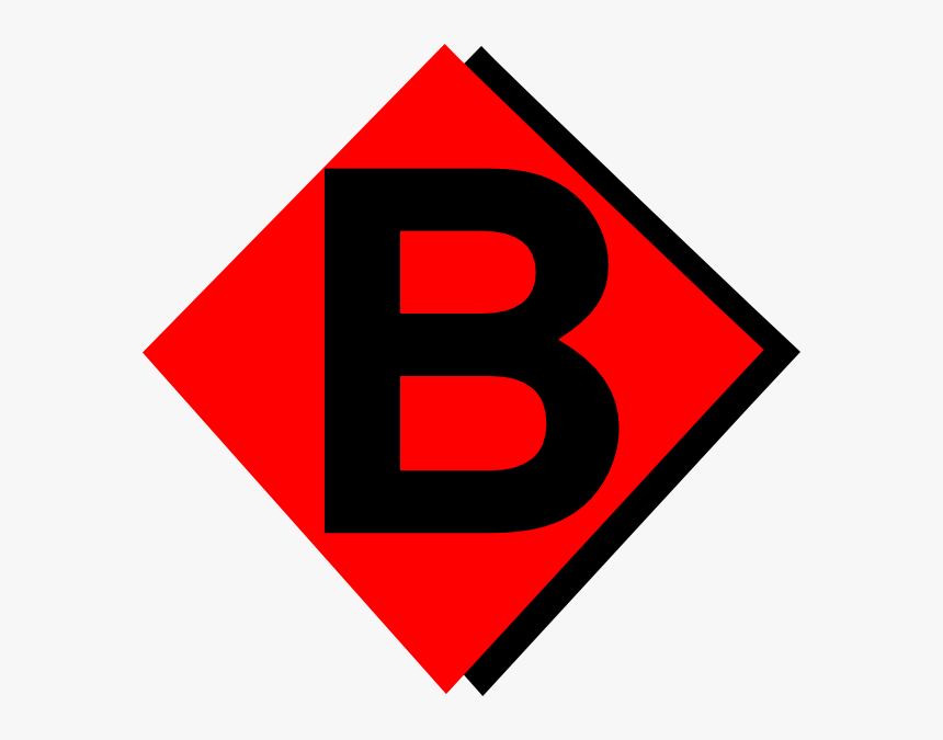 Vector Diamonds Red - Traffic Sign, HD Png Download, Free Download