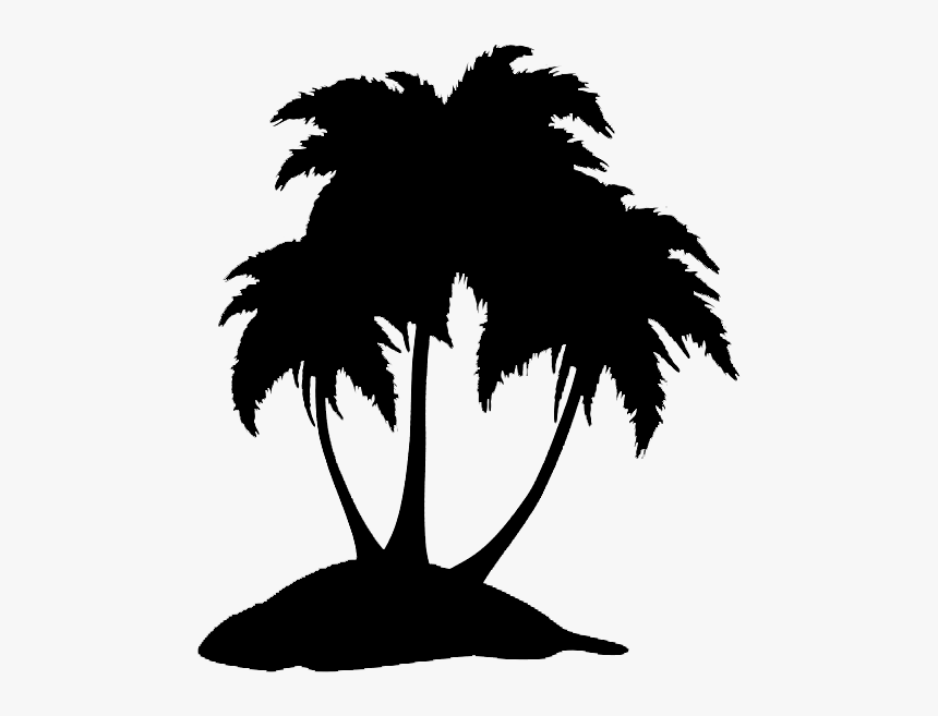 Beach Silhouette - Palmas Animadas, HD Png Download, Free Download