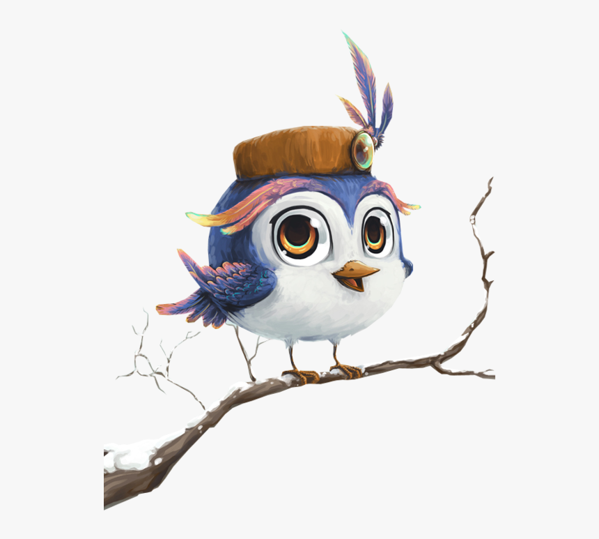 Bird Drawing Winter - Very Cute Bird Drawing, HD Png Download, Free Download