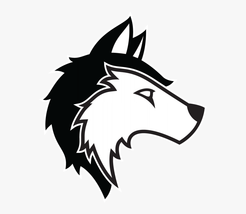 Siberian Husky Gray Wolf Logo Clip Art - Wolf Logo Transparent Background, HD Png Download, Free Download