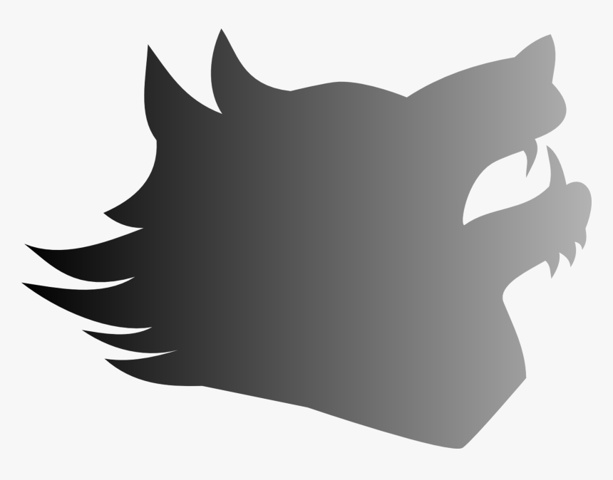 Transparent Wolf Teeth Png - Clipart Wolf Head Silhouette, Png Download, Free Download