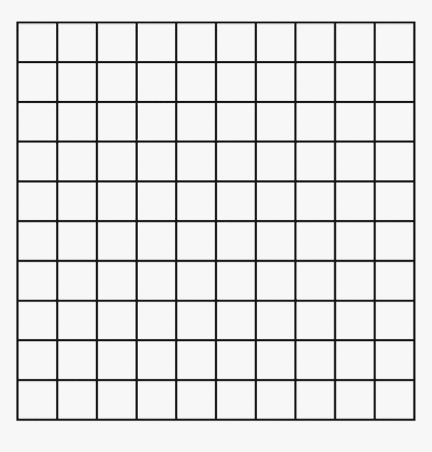 Aesthetic Grid Png - 10 X 10 Block, Transparent Png, Free Download