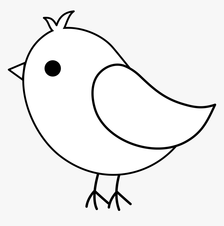Clip Art Cute Bird Drawing, HD Png Download, Free Download