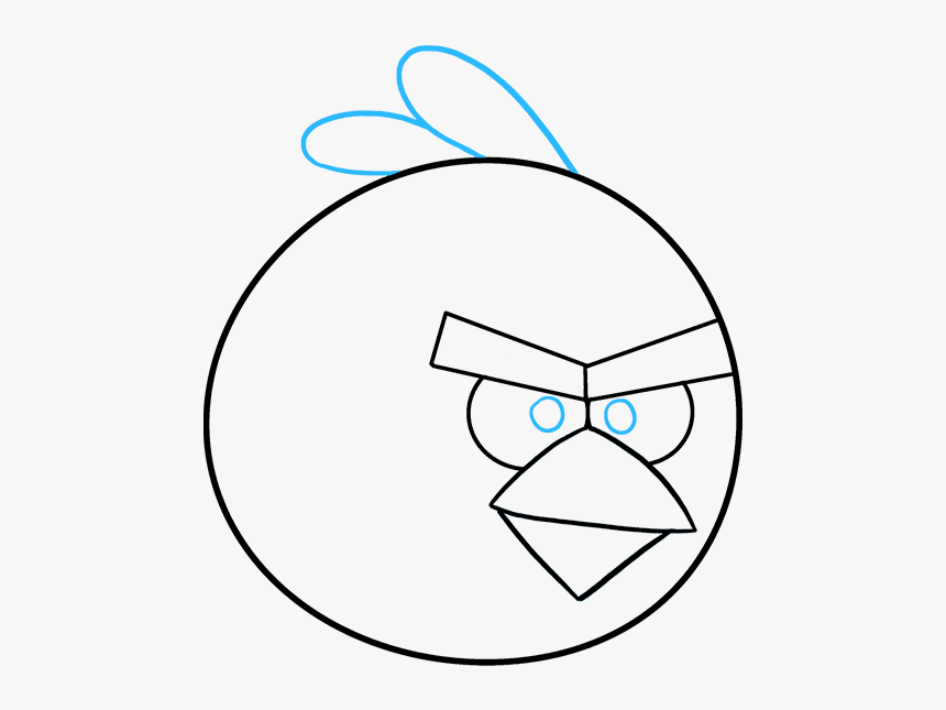 How To Draw Angry Birds - Draw An Angry Bird, HD Png Download, Free Download