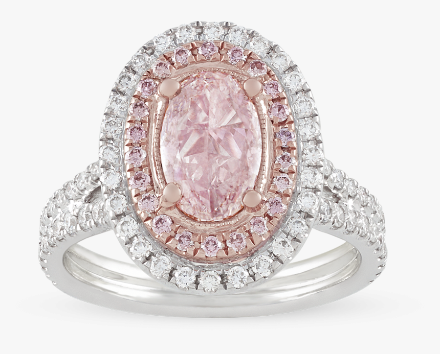 Natural Fancy Light Pink Diamond Ring, - Light Pink Diamond Ring, HD Png Download, Free Download