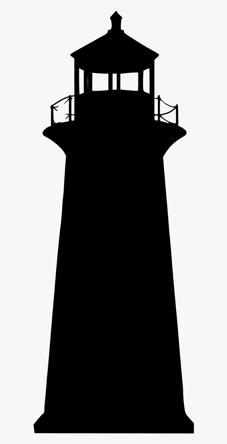 Lighthouse, Building, Silhouette, Beach, Direction, - Vector Transparent Lighthouse Silhouette, HD Png Download, Free Download