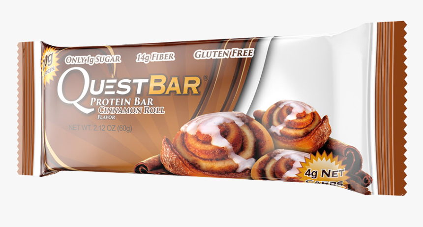 Healthy Office Snacks, Questbar Cinnamon Roll - Cinnamon Roll, HD Png Download, Free Download