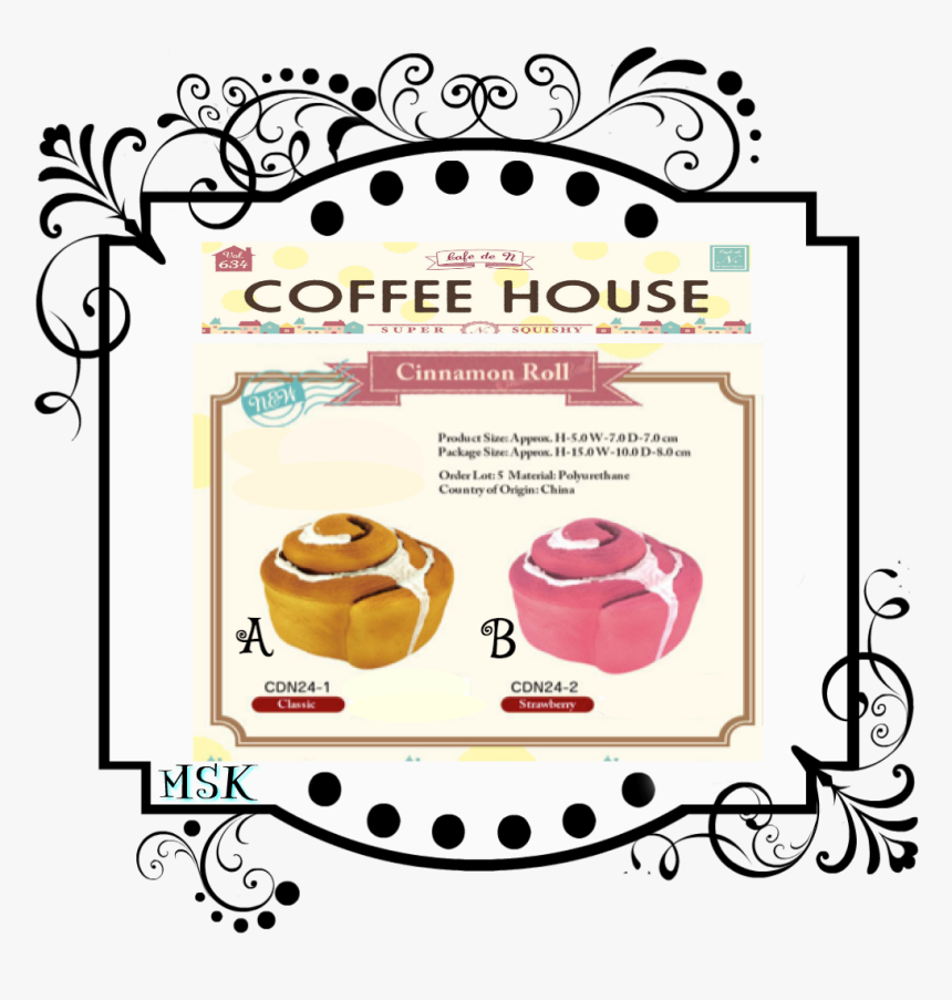 Coffee House Cinnamon Roll Squishy - Puni Maru Melon Bun Squishy, HD Png Download, Free Download