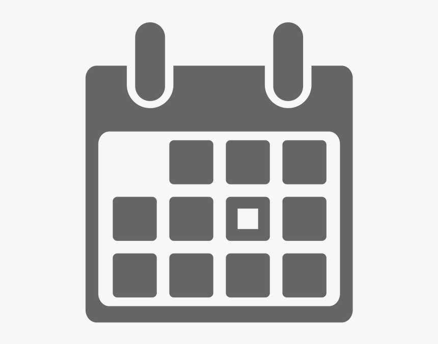 Grid Png Transparent - Calendar Icon Grey Png, Png Download, Free Download