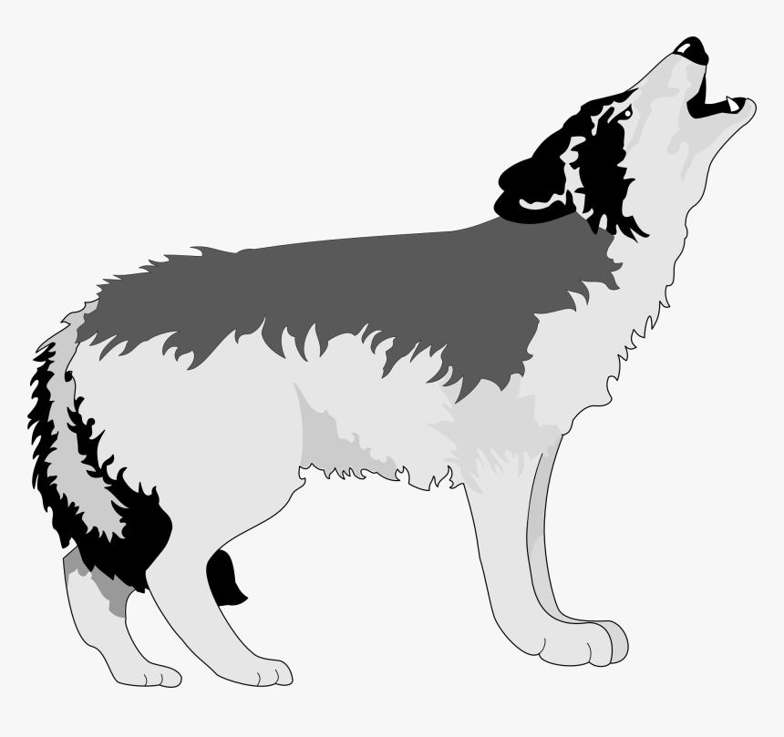 Wolf Howling Svg Clip Arts - Wolf Howl Clipart, HD Png Download, Free Download