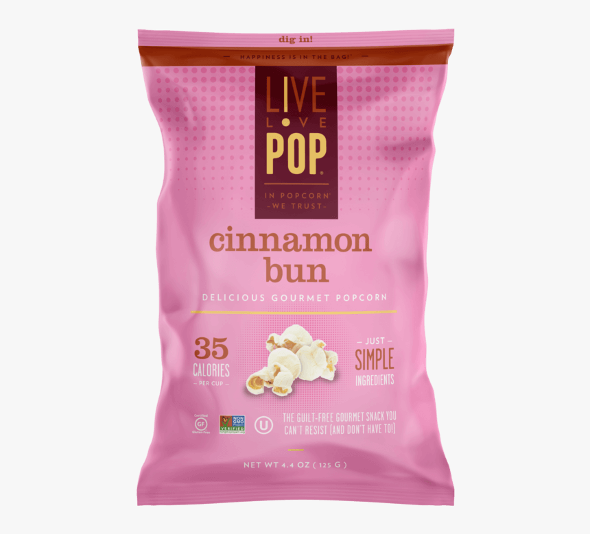 Cinnamonbun - Live Love Pop Lime Fresco Popcorn, HD Png Download, Free Download