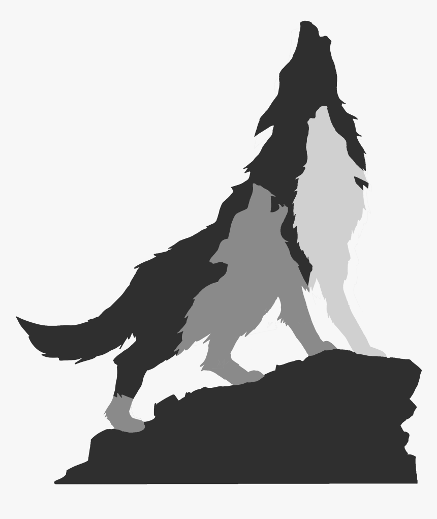 Transparent Wolf Pack Clipart - Wolf Pack Howling Silhouette, HD Png Download, Free Download