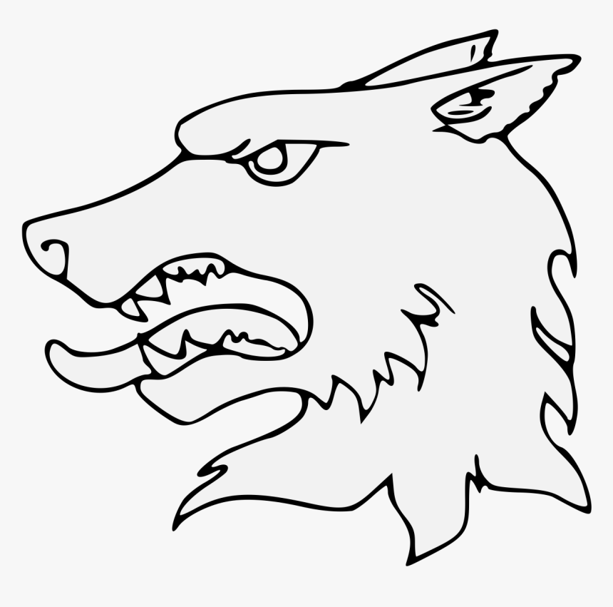 Wolf Head Png - Heraldry Wolf Png, Transparent Png, Free Download