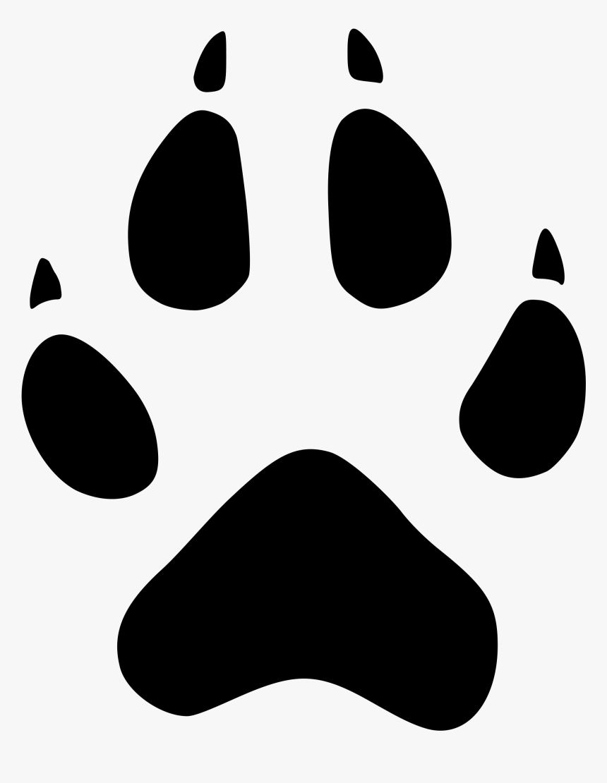 Lobo Vector Wolf - Huella De Lobo Png, Transparent Png, Free Download