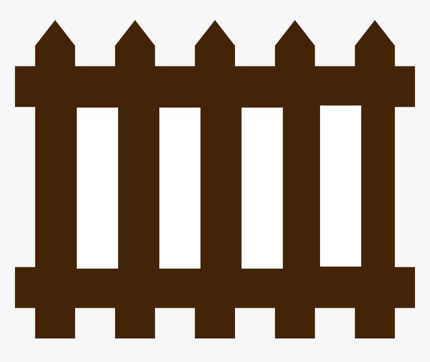 Picket Fence, Brown, Wood, Wooden, Planks, Protection - Fence Clip Art, HD Png Download, Free Download