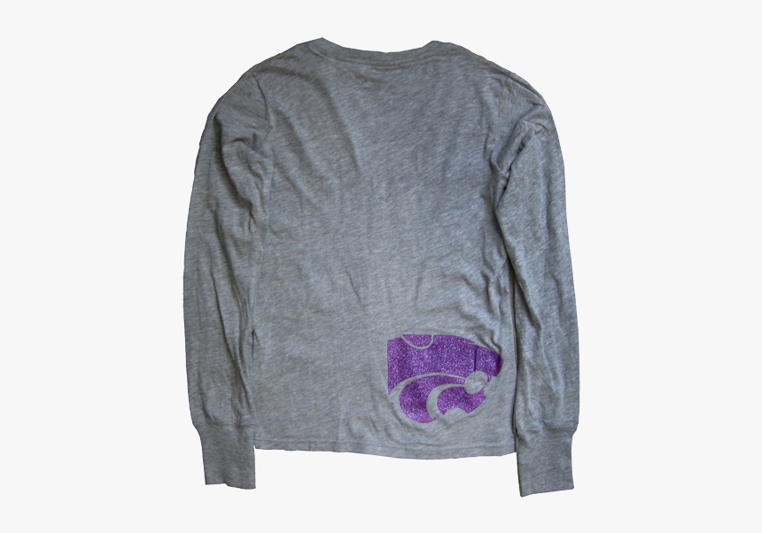 K State Wildcats Retro Line Glitter V Neck Long Sleeve - Sweater, HD Png Download, Free Download