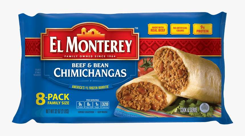 El Monterey Beef And Bean Burrito, HD Png Download, Free Download