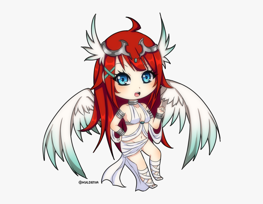 Chibi Archer Commission For Guardianbr By Kurama Chan - Anime Chibi Angel Png, Transparent Png, Free Download