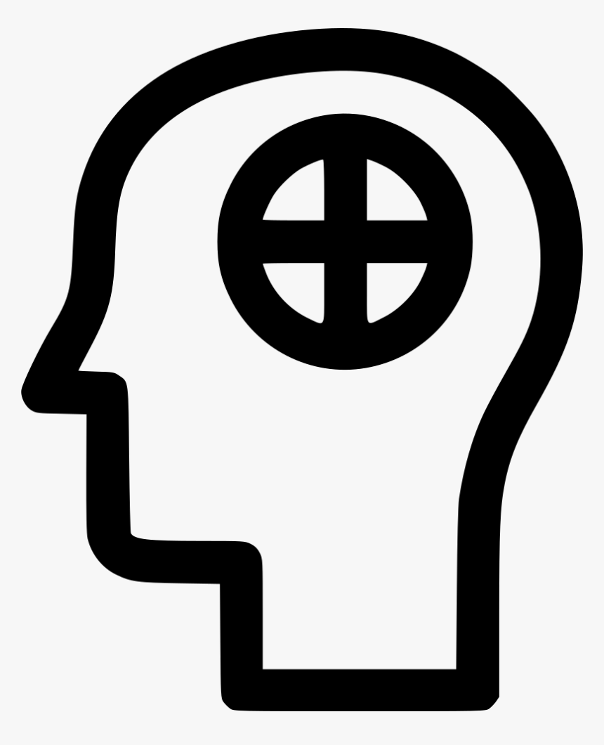 Mental Human Health Care Treatment Man Brain - Transparent Side Face Icon, HD Png Download, Free Download