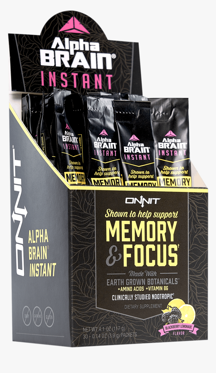 Alpha Brain® Instant - Alpha Brain Instant Packets, HD Png Download, Free Download