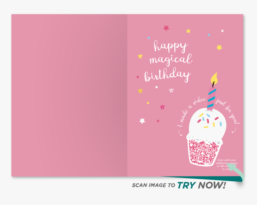 Cupcakes & Unicorn Birthday Card - Gelato, HD Png Download, Free Download