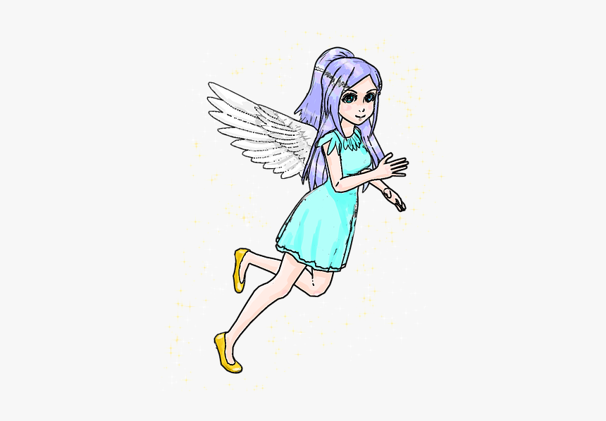 Cartoon, Fairy, Fairy Tale, Wings, Angel, Anime Girl - Fairy Tale Picture Of Angel, HD Png Download, Free Download