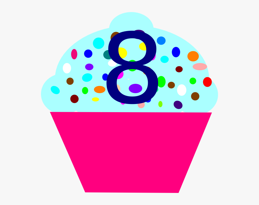 Birthday Cupcake Clipart - 8 Birthday Cake Clipart, HD Png Download, Free Download