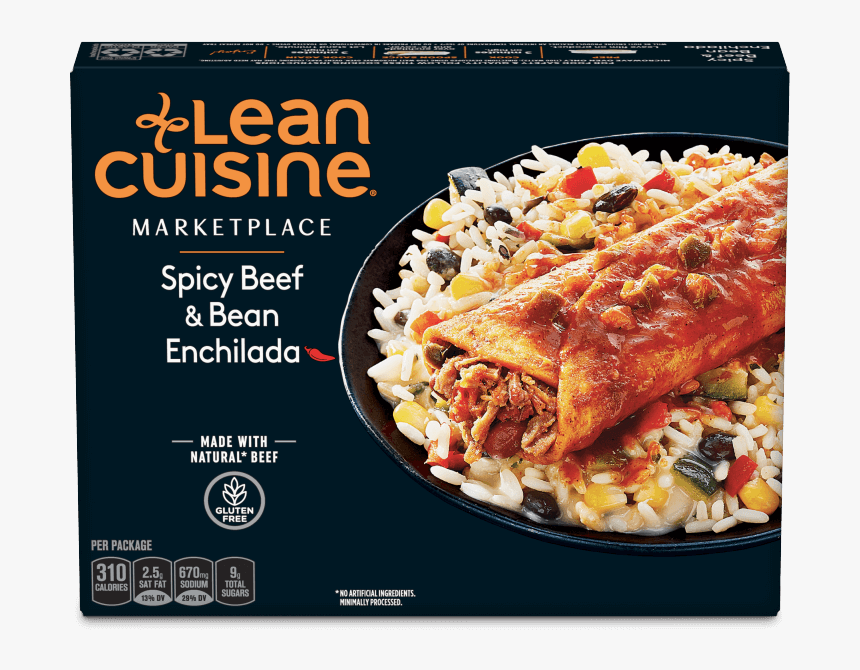 Spicy Beef & Bean Enchilada Image - Lean Cuisine Mango Chicken, HD Png Download, Free Download
