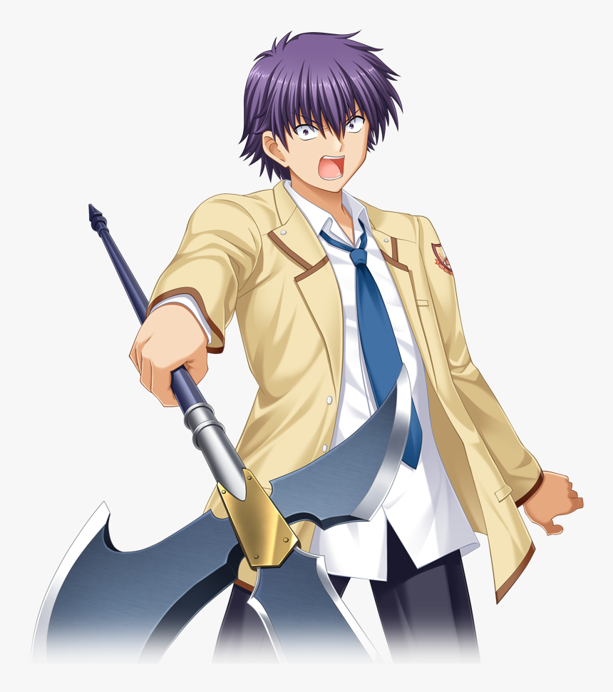 Anime - Angel Beats Purple Haired Guy, HD Png Download, Free Download