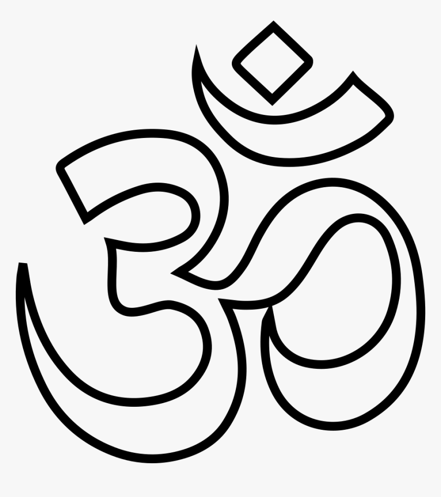 Ganesha Om Drawing Hinduism Symbol - Om Drawing, HD Png Download, Free Download